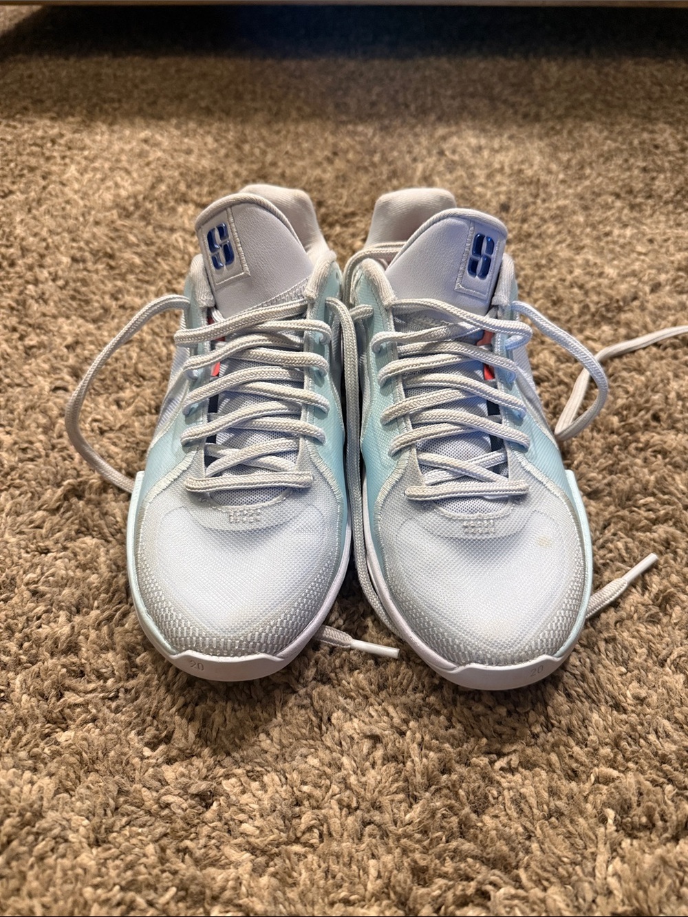 Kids Light Blue Sneakers - Youth Athletic Shoes